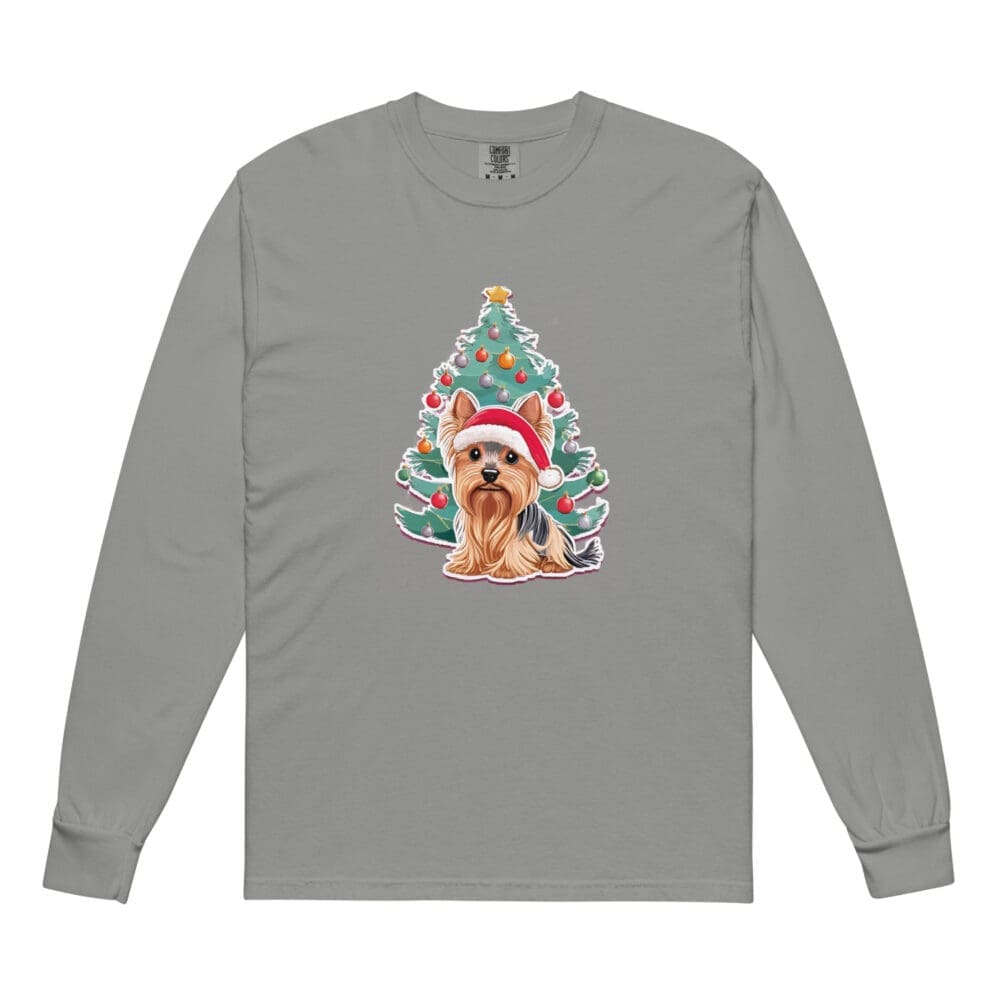 Yorkie Christmas Cheer Long Sleeve - Image 3