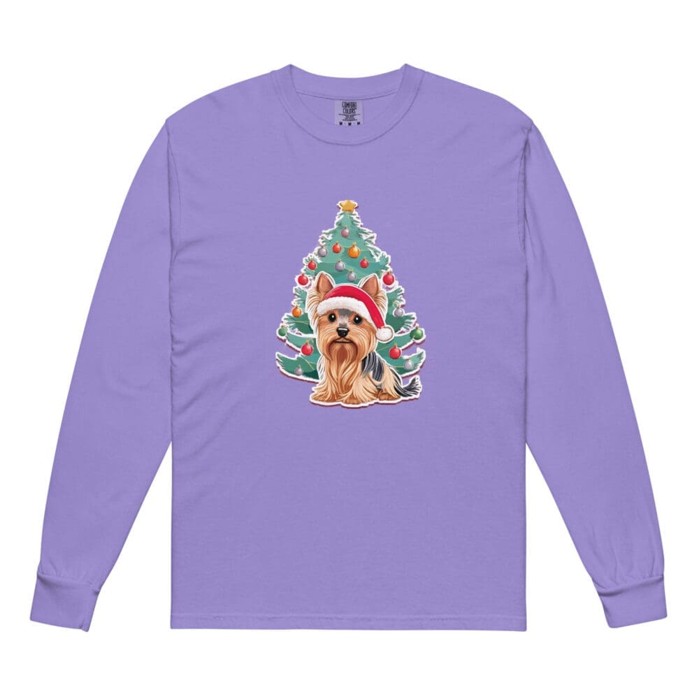 Yorkie Christmas Cheer Long Sleeve - Image 4