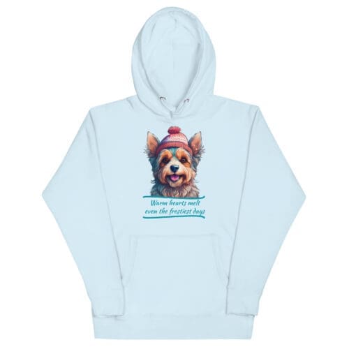 “Warm Hearts Melt Even the Frostiest Days” Unisex Hoodie