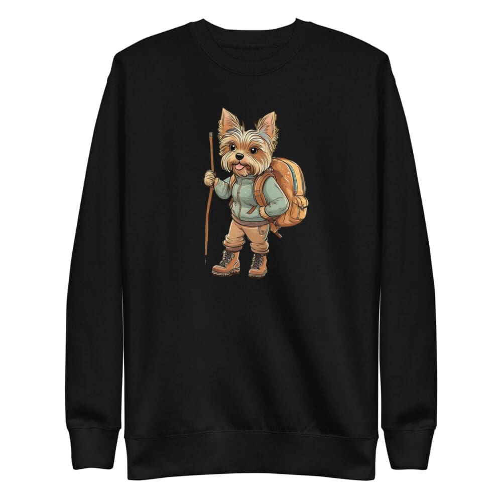 Adventure Yorkie Unisex Premium Sweatshirt - Image 12