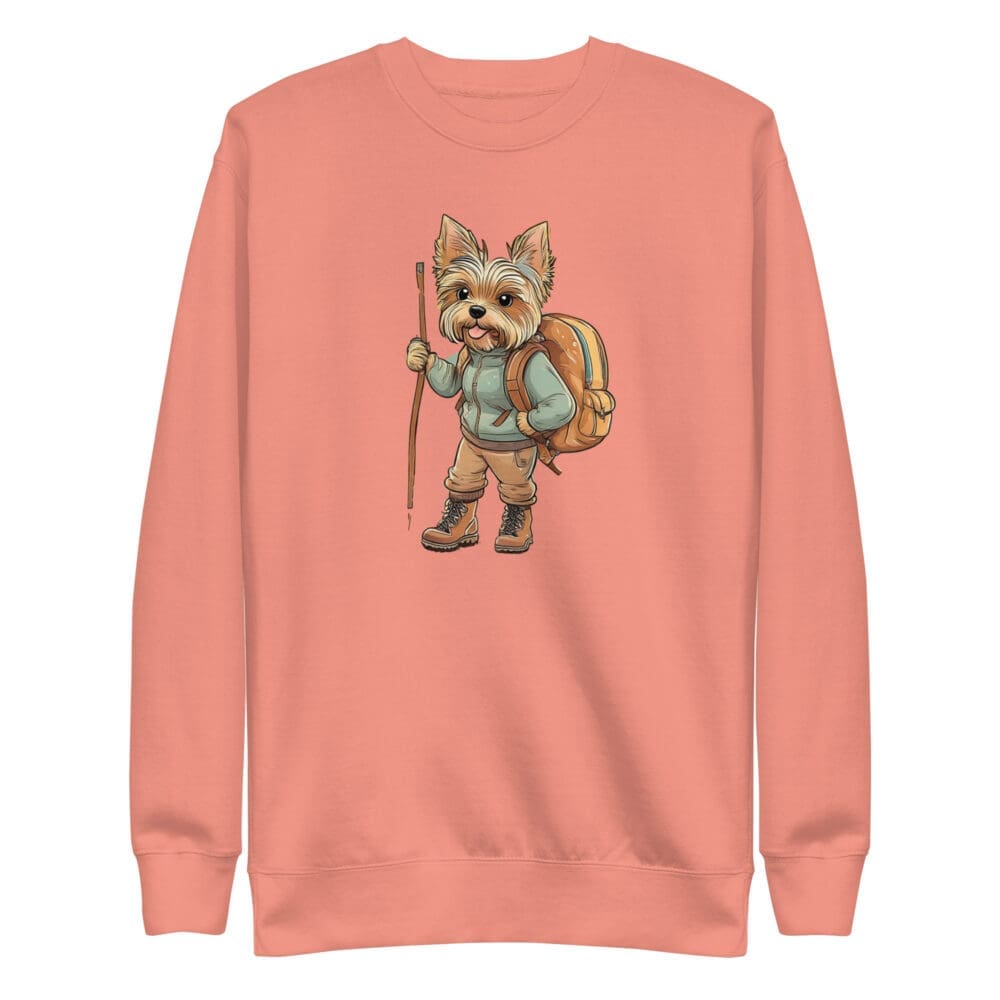 Adventure Yorkie Unisex Premium Sweatshirt - Image 11