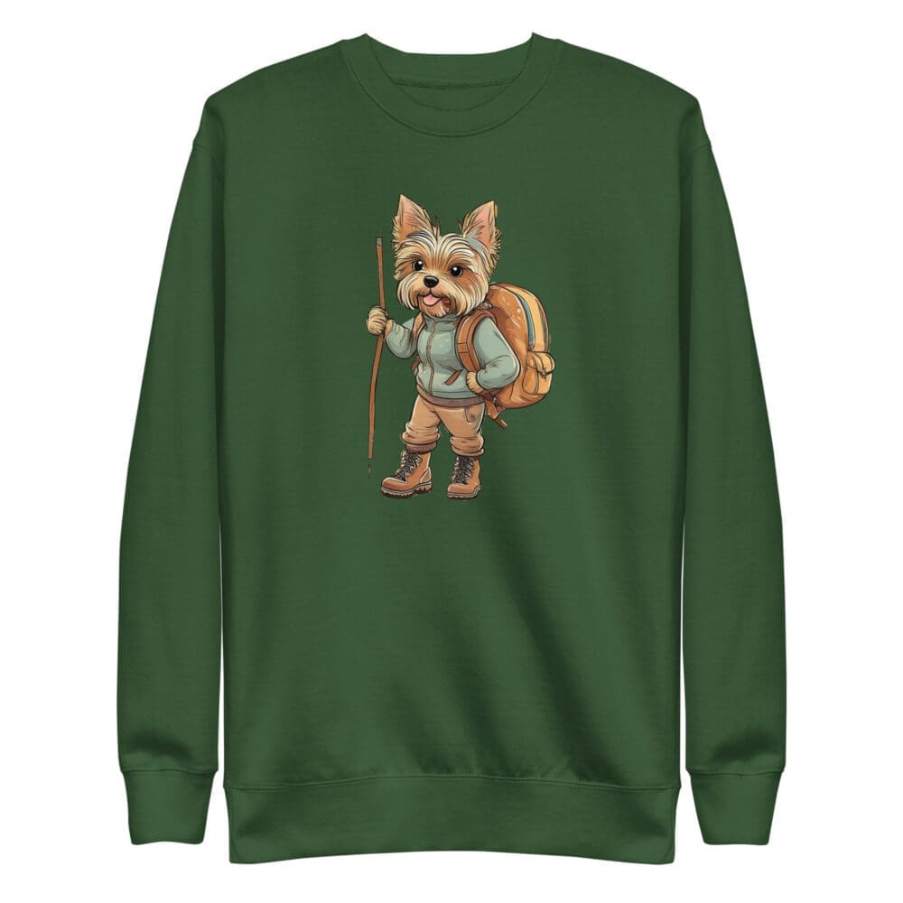 Adventure Yorkie Unisex Premium Sweatshirt - Image 22