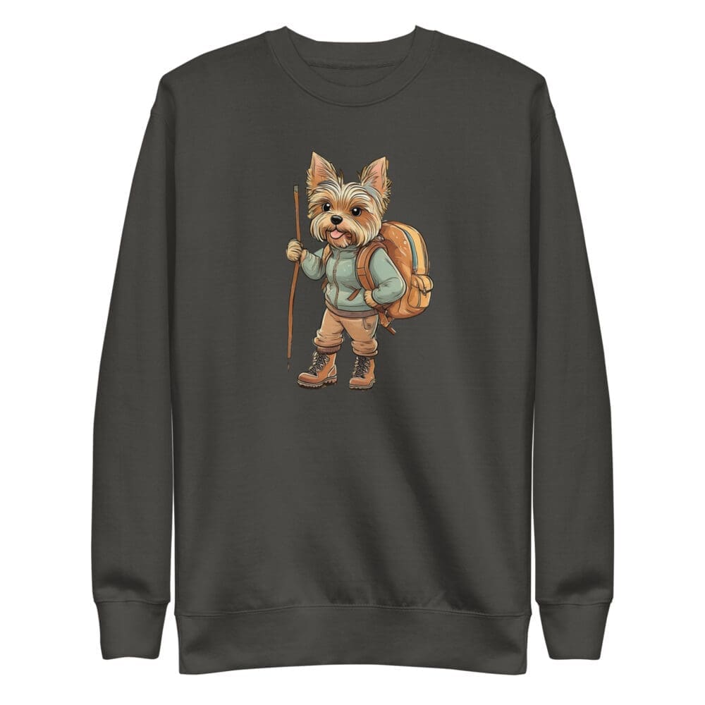 Adventure Yorkie Unisex Premium Sweatshirt