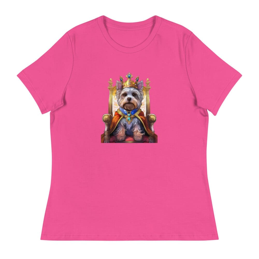 Yorkie Royalty Women's Relaxed T-Shirt - Image 12