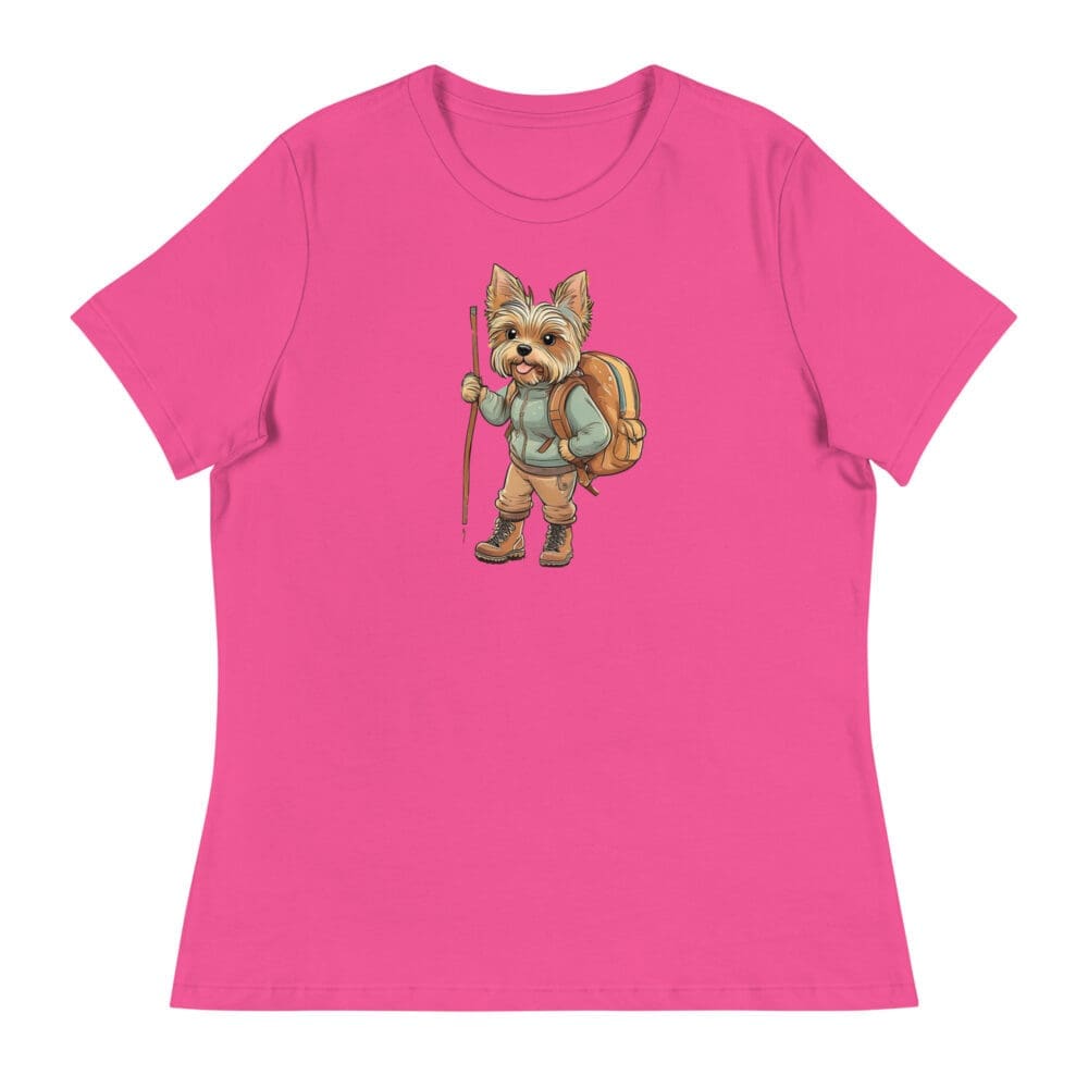 Adventure Yorkie Women's Relaxed T-Shirt - Image 10