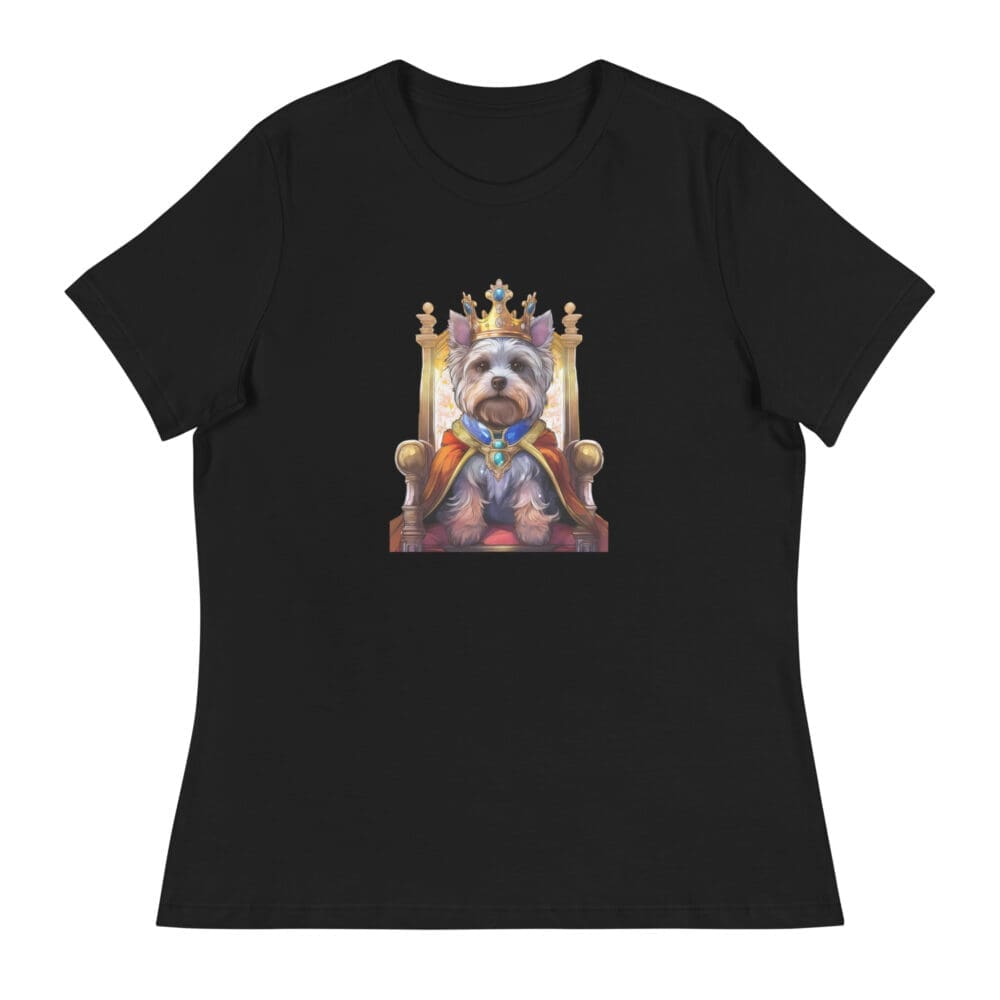 Yorkie Royalty Women's Relaxed T-Shirt - Image 4