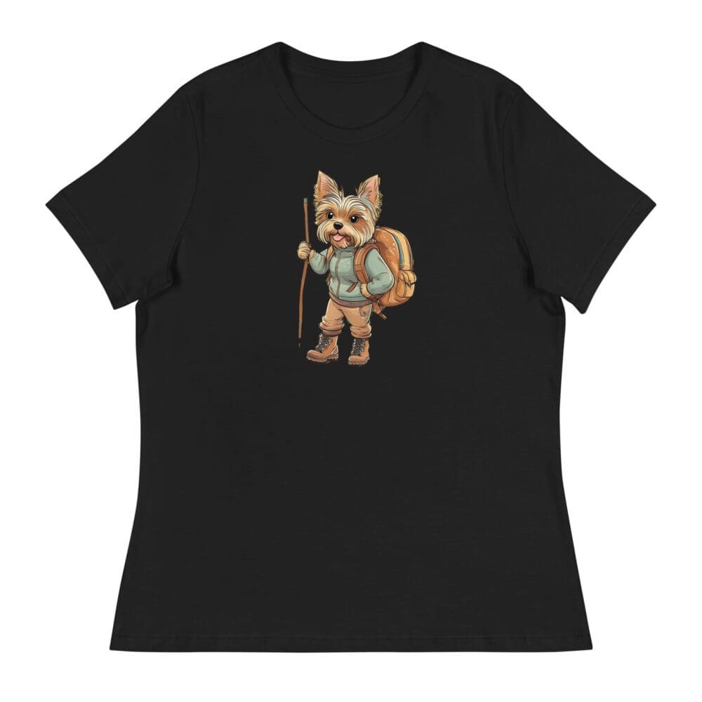 Adventure Yorkie Women's Relaxed T-Shirt - Image 4