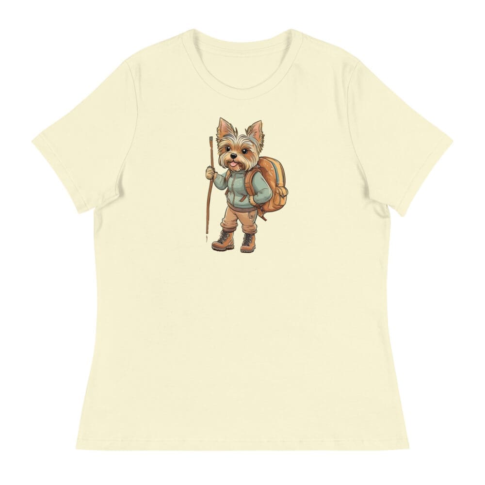 Adventure Yorkie Women's Relaxed T-Shirt - Image 19