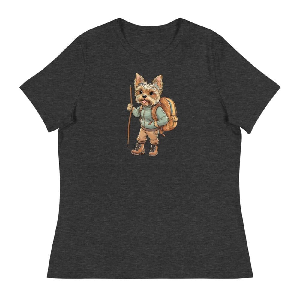 Adventure Yorkie Women's Relaxed T-Shirt - Image 6