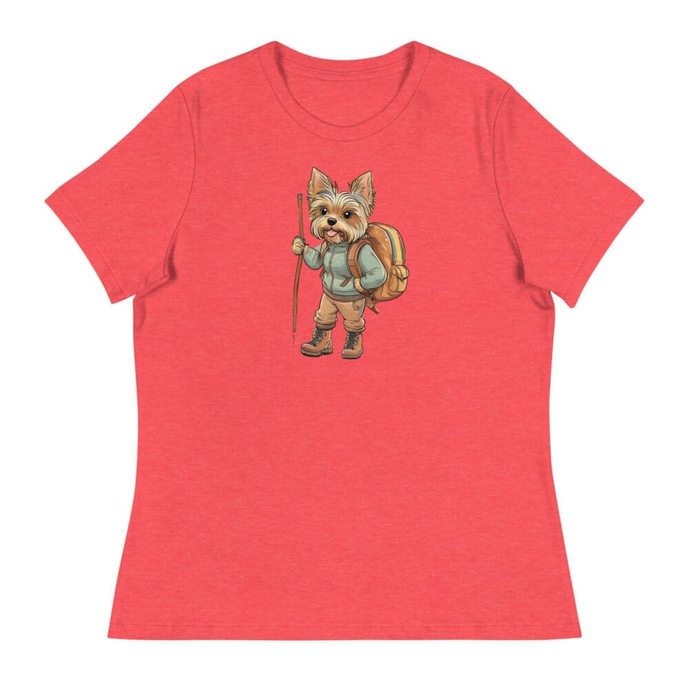 Adventure Yorkie Women's Relaxed T-Shirt - Image 8