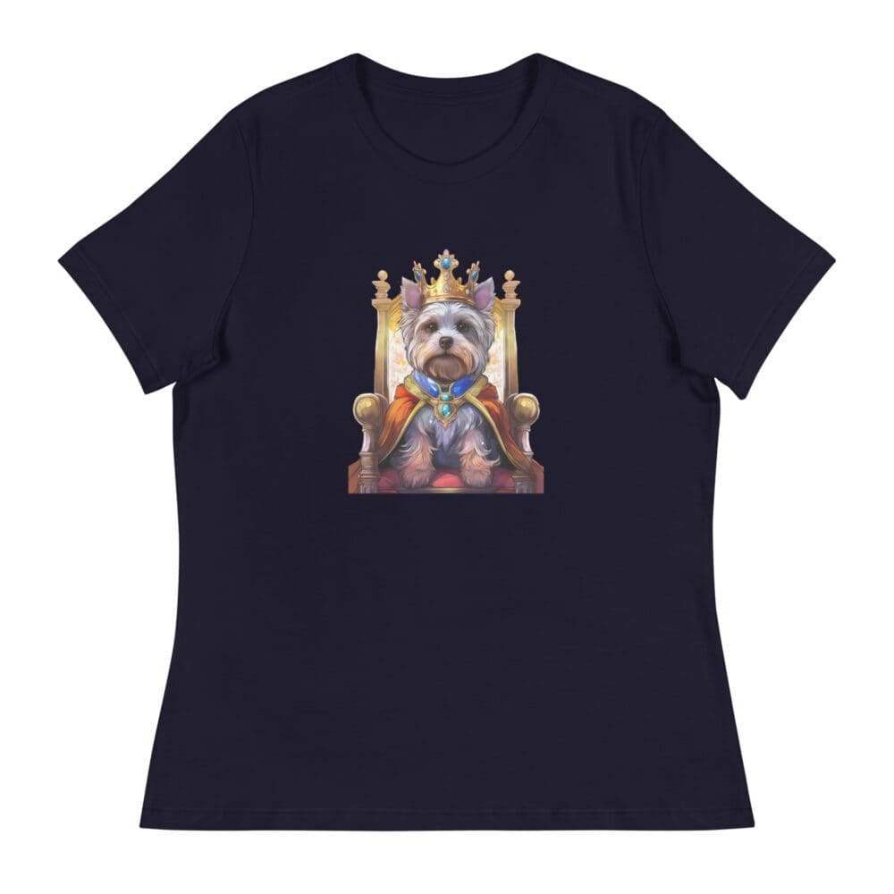 Yorkie Royalty Women's Relaxed T-Shirt - Image 2