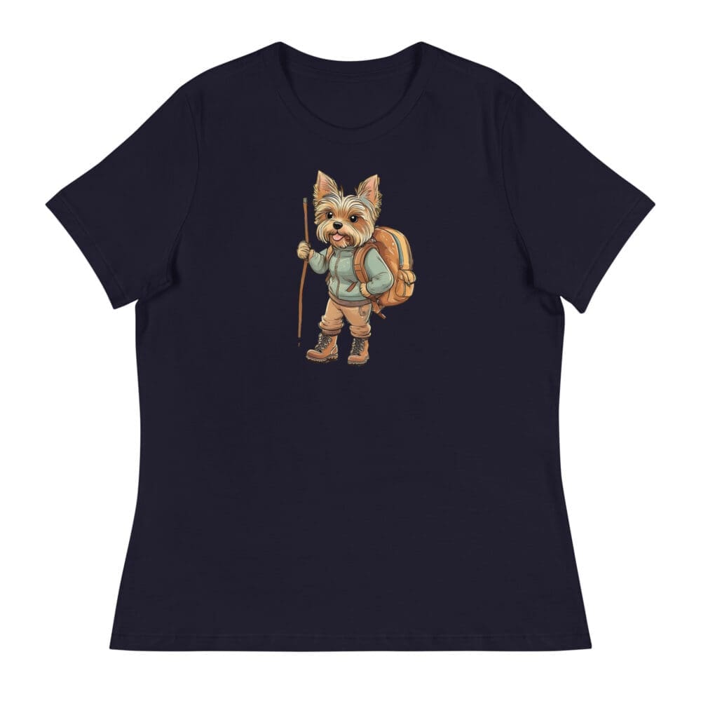 Adventure Yorkie Women's Relaxed T-Shirt - Image 2