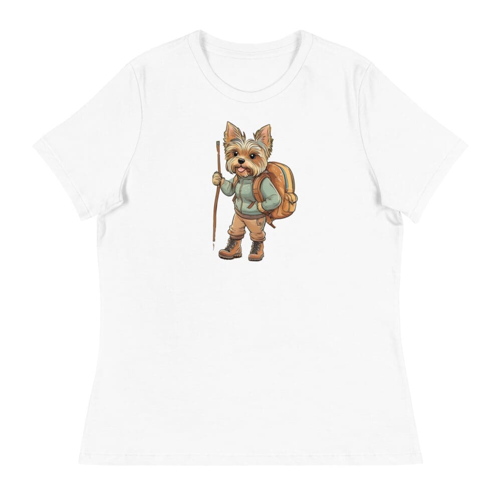 Adventure Yorkie Women's Relaxed T-Shirt - Image 21